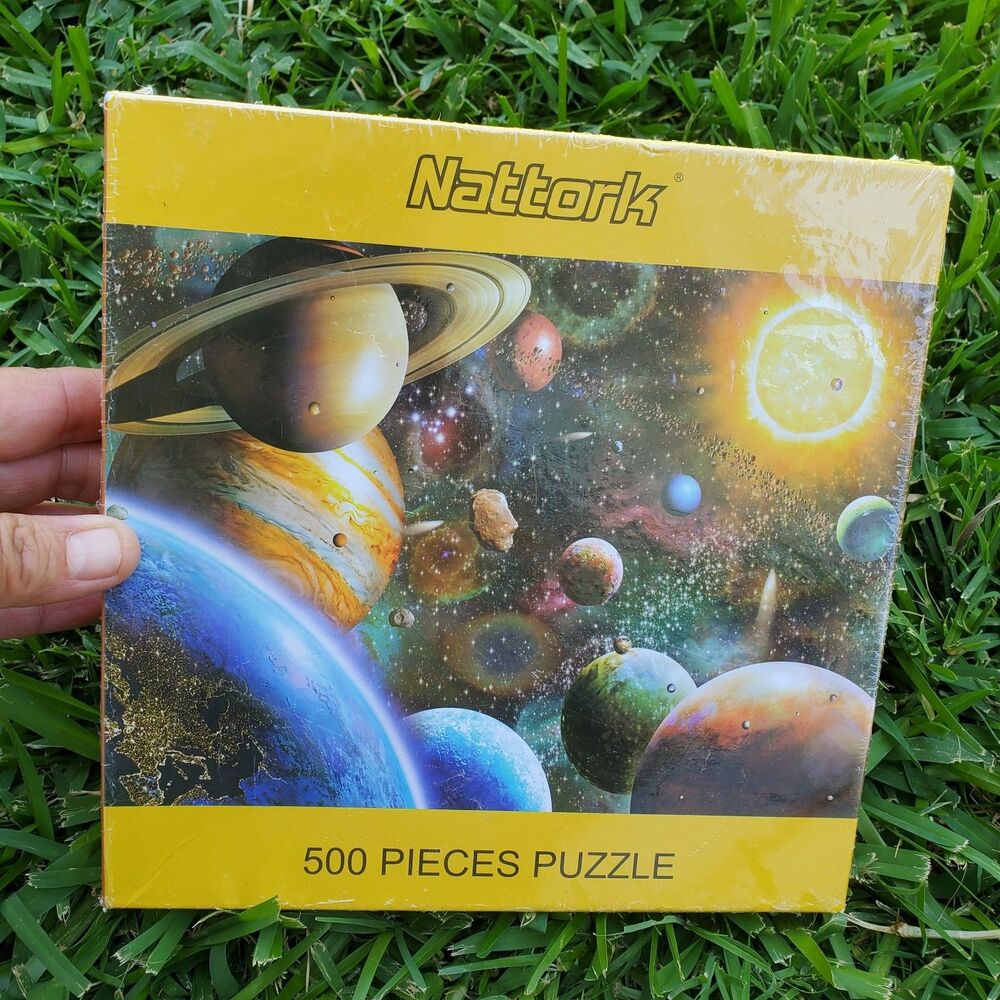 Nattork 500 Piece Solar System Puzzle for Families - NEW,  Sealed